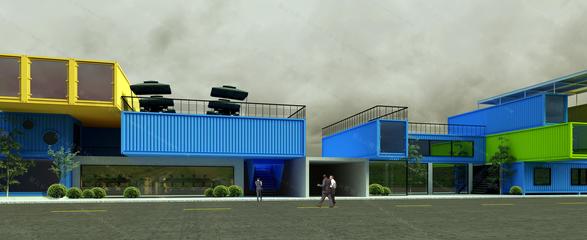 集装箱建筑模型